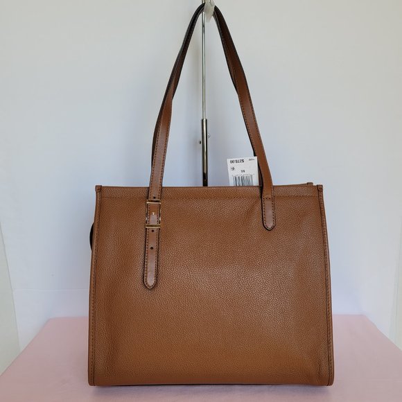 MICHAEL KORS Darien Pebbled Leather Medium Tote w Front Slip Pocket-🎈⭐ - Picture 7 of 16